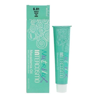 Intercosmo Nutrilux Macadamia Oil 6.81 Oak Hair Colour 60ml For Women
