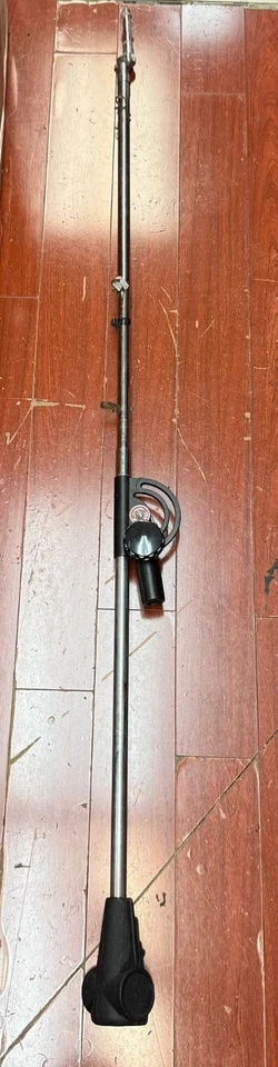 Atlas Sound Vintage Heavy Cast Iron Triangular Base Microphone Stand USA - Image 3 of 4