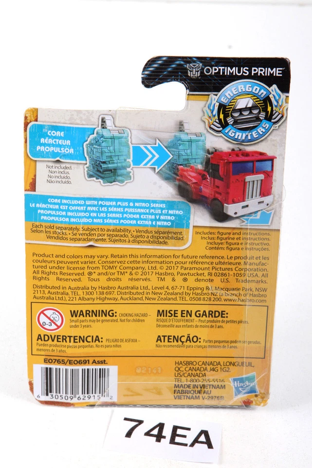 Optimus Prime MOSC Energon Igniters Speed Series Movie Bumblebee Transformers - Image 2 of 3