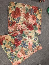 Sanderson Vintage Little Rose & Peony Floral Curtains Lined 