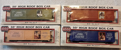 PROTO 1000 HO LTD EDTION ROCKWELL 50 FT HOCHDACH BOXCARS (4ER SET) #8590