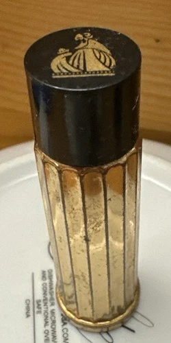 Vintage Lanvin MY SIN Perfume Gold Tone Splash Bottle Size 1/8 Oz Cartier Empty