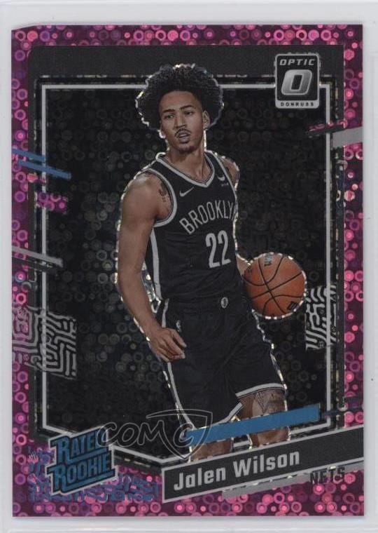 2023 Donruss Optic Rated Fast Break Pink Prizm 14/25 Jalen Wilson Rookie RC 5y7