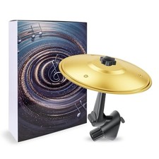 Car Cymbal, Car Air Vent Mini Drum Crash Cymbal for Car Vent, Funny Gold