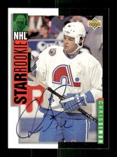 1993-94 Upper Deck  243 Chris Simon  signed auto autograph dec'd BXCP52