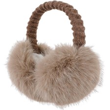 1 PCS Womens Winter Warm Soft Faux Fur Earmuffs Foldable Fuzzy Ear Warmers