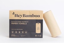Sustainable Bamboo Towels 6 Pack Non-Toxic 2-Ply Strong 150 Sheets