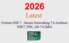 Fortinet NSE 7 Secure Networking NSE7 FSN AR-7.6 Q A GUARANTEED 1 month update 