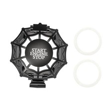 Push Start Button Cover, Spider Web Engine Start Stop Black English Version 