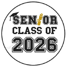 SENIOR CLASS OF 2026 GRADUATION ENVELOPE SEALS LABELS STICKERS PARTY FAVORS