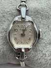 Vintage Ladies Timex Mechanical Silver Tone Watch Parts/Repair