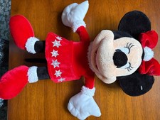 winter minnie mouse plush toy