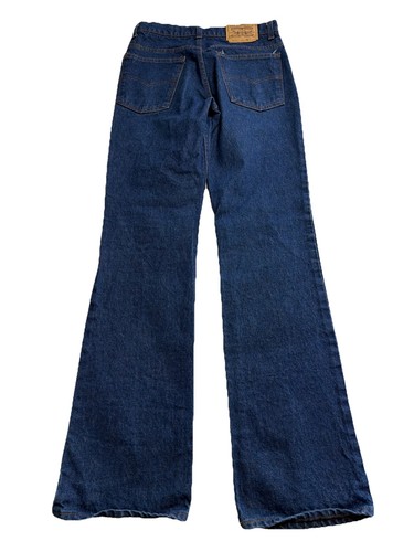 Vintage 80’s Levi's 517 Orange Tab Jeans Size 30X34 Boot Cut Dark Wash USA