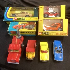 Lot Of 8 Vintage Corgi Toy Cars & Trucks- See Descriptions For Details
