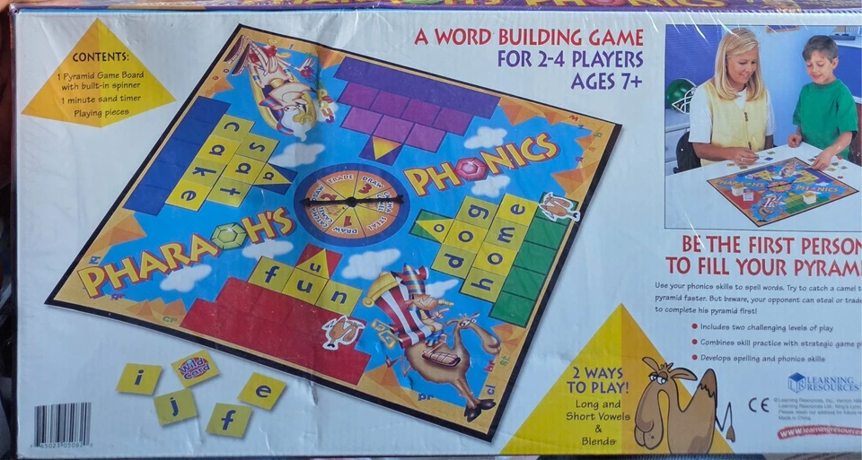 Pharaoh's Phonics Board Game by Learning Resources (ages 7+) Word Building Game - Image 3 of 4
