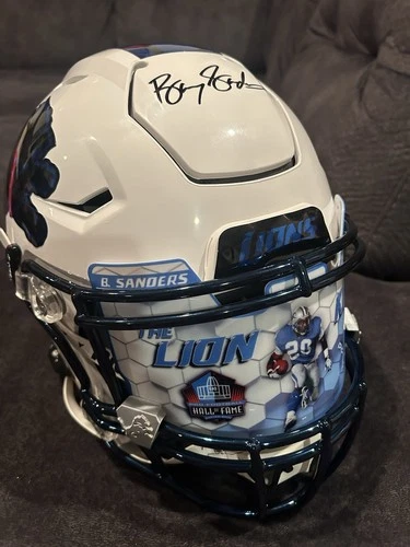 Barry Sanders Signed Detroit Lions Speedflex Beckett