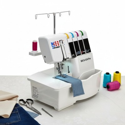 W6 N 454 Pro Overlock Nähmaschine für präzises Nähen und Saum