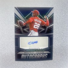 Panini Chronicles Obsidian Autographs Cristhian Vaquero RC OA-CV Nationals