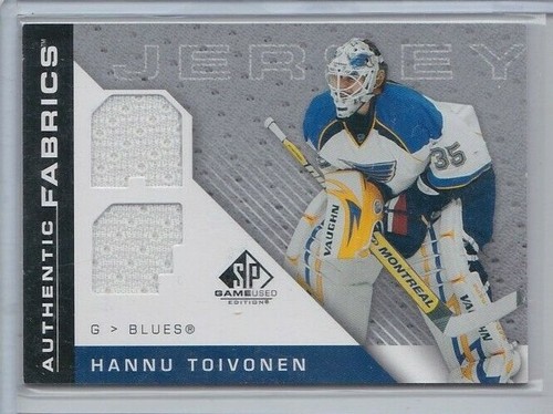 HANNU TOIVONEN '05-06 BEEHIVE RED VARIATION ROOKIE + 07-08 SP GAME USED JSY CARD - Picture 2 of 12
