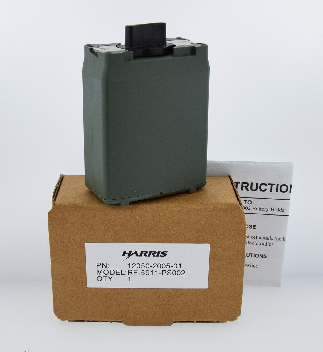 HARRIS MILITARY PRC-152 RADIO L123 BATTERY HOLDER RF-5911-PS002