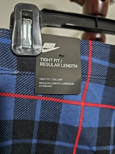 NWT Nike Sportswear Leggings In Black w/Red & Blue Sz S New - Picture 6 of 6