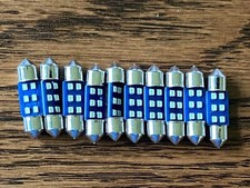 10 New Cool Blue 12v Led Festoon Lamp Light Bulbs 13v De3022 For Sony Qty