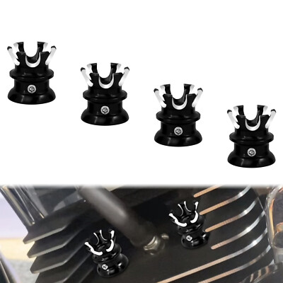 4x Zündkerze Kopf Bolzen Kappe Abdeckung Für Harley Twin Cam Touring 1999-2017