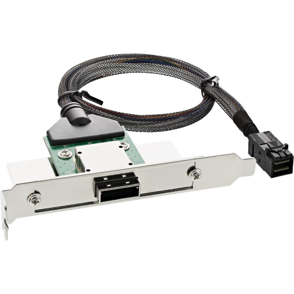 InLine Adattatore SAS HD su staffa PCI con foro Centronics50p con cavo, SFF-8088