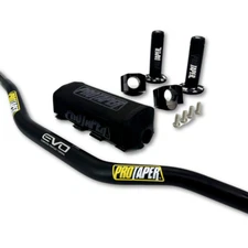 Original "Evo" PRO TAPER Handlebar Fat Bar DIRT BIKE ATV Quad 1 1/8'' GRIPS Pads