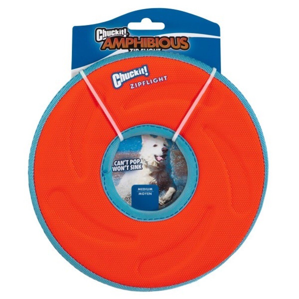 Chuckit! Zipflight - Dog Puppy Fetch Toy Game Frizbee Frisbee Play Medium 21cm