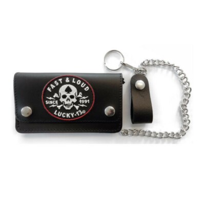 US Import - LUCKY 13 - BIKER/ ROCKER - Echt Leder schwarz Fast & Loud Since 1991