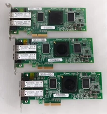 Lot of 3 Qlogic QLE2462-HP/E PCIe Dual-Port Fibre Channel Module PX2510401