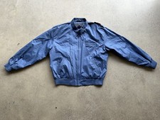 Vintage Blue Europe Craft Members Only Bomber Jacket Size L