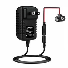 AC Adapter For 9V Battery Eliminator Kit 9-Volt Batteries Charger Power Supply
