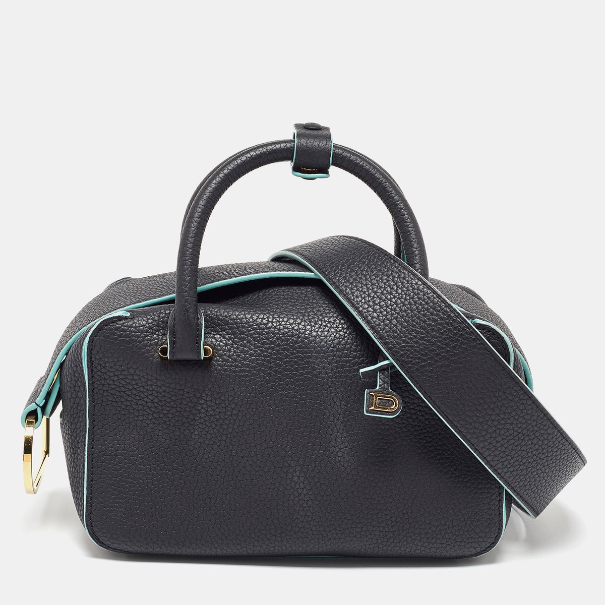 Delvaux Black Leather Mini Cool Box Shoulder Bag | eBay