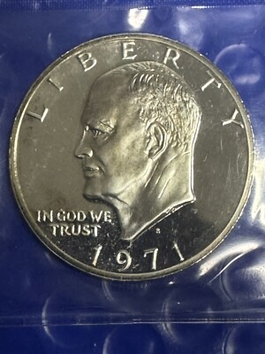 1971-S 40% Silver Proof Eisenhower Dollar - Peg Leg Error Coin1 | eBay