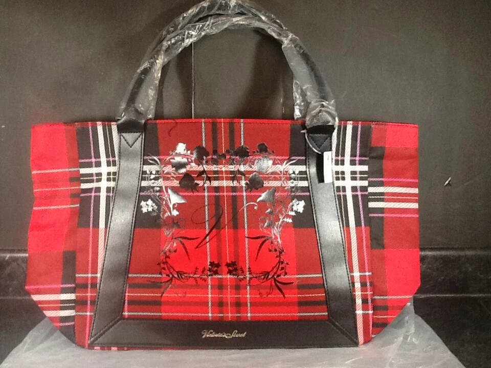 Victoria Secret Red Plaid Tote Bag Black Friday Limited Edition Large 2020  NWT