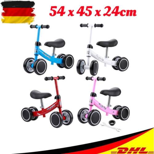 Kinder Laufrad Höhenverstellbar Lauflernrad Fahrrad Kinderrad 1-2 Jahre 4 Farben - Bild 1 von 18