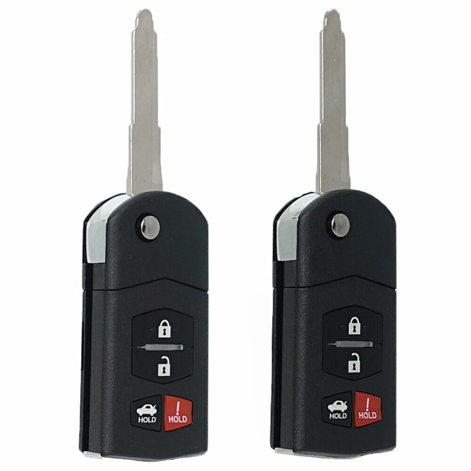 2 para Mazda 3 Mazda 6 2010 2011 2012 2013 llave de entrada sin llave coche mando a distancia Foto 3 de 4