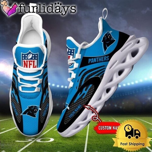 Personalized Carolina Football Team Pantherss Sneaker Max Soul Shoes For Adults - Picture 4 of 5