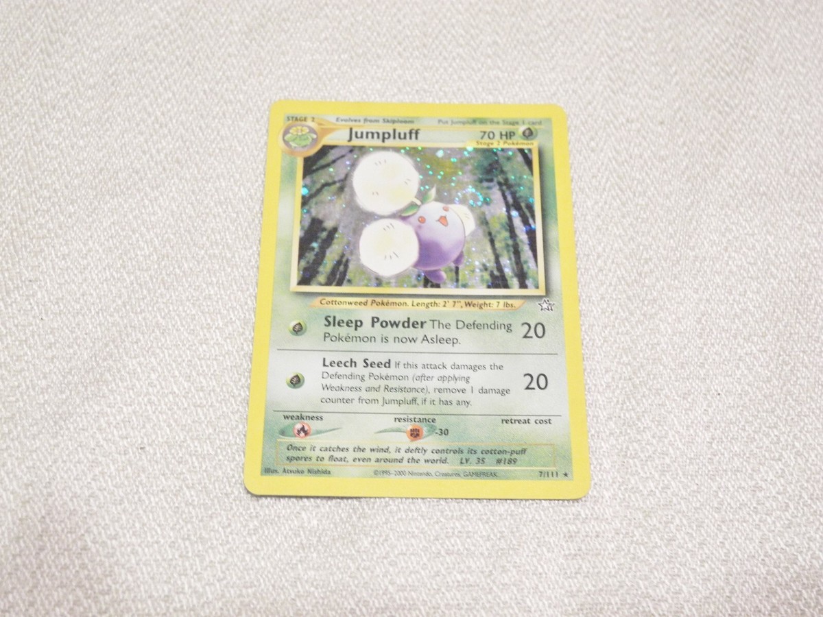 JUMPLUFF Pokemon Card HOLO Neo Genesis Set 7/111 Rare Original | eBay