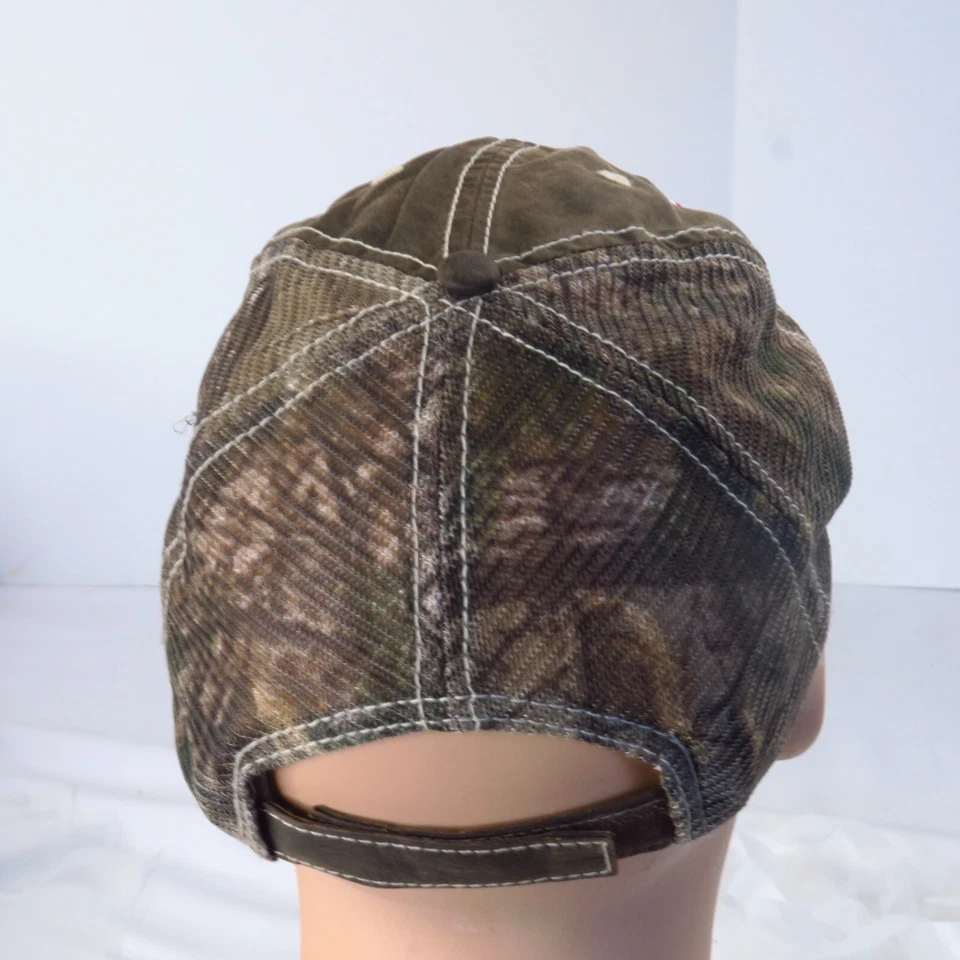 Falken Tires Woodland Camo Strapback Hat Cap Racing Mesh Performance Brown - Image 4 of 4