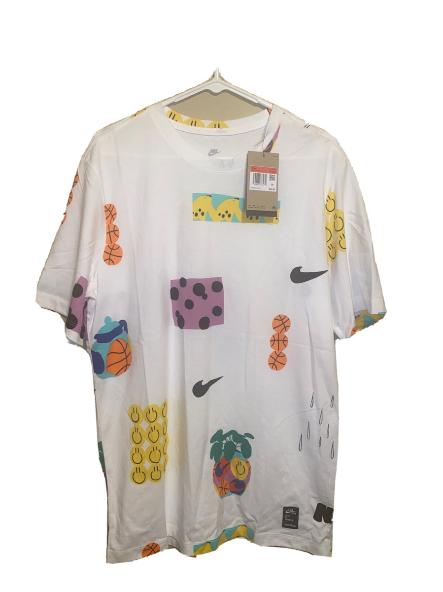 Nike Max 90 Smiley David Bruce Mens Sz L-Tall T-Shirt White