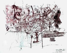 BELLANDI Giorgio, Senza titolo. Litografia in seppia