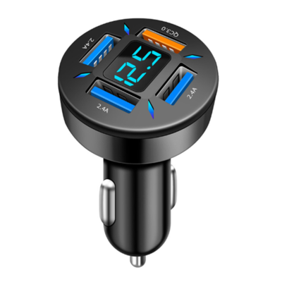cigarette lighter plug in voltmeter 3 1 USB Outlet Waterproof Panel, 12V Dual USB Charger Socket 2.1A with LED Voltmeter+12V Cigarette Lighter Socket+on-off Rocker Switch for Car Dual USB Charger Cigarette