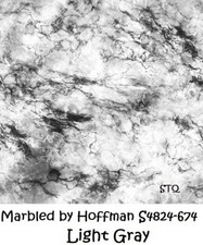 Marbled Tonal Marble Cotton Quilt Fabric Hoffman BTY S4824-674 Light Grey Gray