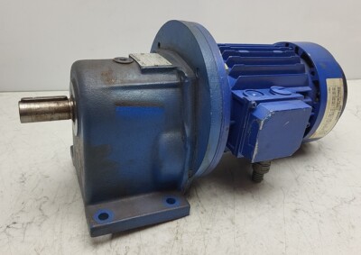 Abb MU80B19-4 MK129060-S Ac Motor w/ Rossi MR-21-50PC1A Gear Reducer 6,5