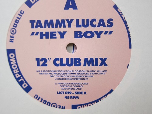 Tammy Lucas - Hey Boy - Republic 12 inch 45 RPM 1989 - Picture 2 of 3
