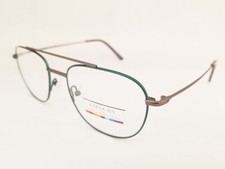 COLOURS by ALEXANDER JULIAN Kingsbury eyeglasses Frame Grey Teal 52mm Aviator