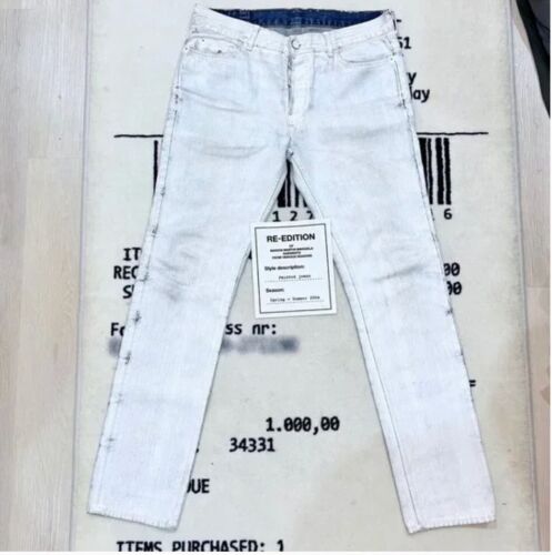 Maison Martin Margiela MMM and H&M Painted Jeans Denim Men’s Size 36 US - Picture 1 of 7